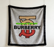 Burberry TB Monogram Flannel Throw Blanket B166